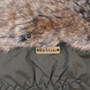Barbour Ladies Primrose Mitt in Olive - Logo Detail