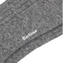 Barbour Mens Houghton Socks in Mid Grey/Red- Logo