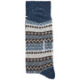 Barbour Mens Fair Isle Socks 2 Pack in Midnight Oak Mix