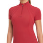 LeMieux Ladies Mia Mesh Short Sleeve Base Layer in Chilli - front