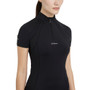 LeMieux Ladies Mia Mesh Short Sleeve Base Layer in Black - Front Detail