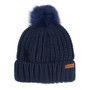 Barbour Ladies Saltburn Beanie Hat in Navy - Front
