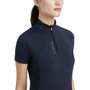 LeMieux Ladies Classique Short Sleeve Base Layer in Navy - Detail
