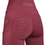 Toggi Ladies Walsham Full Seat Sculptor Riding Tights - Burgundy - Seat
