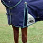 WeatherBeeta ComFiTec Plus Dynamic Detach-A-Neck Turnout Rug 100g In Navy - Leg Gusset