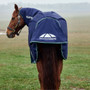 Tail flap on the Navy WeatherBeeta ComFiTec Plus Dynamic Detach-A-Neck Turnout Rug 0g In Navy - Tail Flap