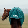 Forest green tail flap on the WeatherBeeta Comfitec Plus Dynamic High Neck Turnout Rug 100g
