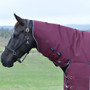 Burgundy combo neck on the WeatherBeeta ComFiTec Essential Combo Turnout Rug 50g