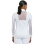 LeMieux Ladies Camille Long Sleeve Show Shirt in White - Back