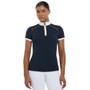 LeMieux Ladies Camille Short Sleeve Show Shirt in Navy - Front