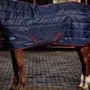 Surcingles AWeatherBeeta ComFiTec 210D Channel Quilt Combo Stable Rug 360g in Navy Burgundy