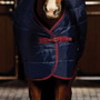 WeatherBeeta ComFiTec 210D Channel Quilt Stable Rug 220g in Navy/Burgundy