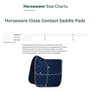 Horseware Amigo Close Contact Saddle Pad - Size Guide