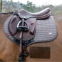 LeMieux Self-Cool Close Contact Saddle Pad in Polar Grey - Lifestyle