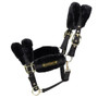 Kentucky Horsewear Nylon Soft Sheepskin Headcollar in Black