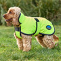 Yellow WeatherBeeta ComFiTec Reflective 300D Deluxe Showerproof Dog Coat 220g