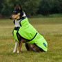 Yellow WeatherBeeta ComFiTec Reflective 300D Deluxe Showerproof Dog Coat 220g