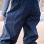Back of the WeatherBeeta Ladies Rayne Waterproof Overtrousers II - Navy