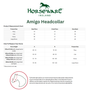Horseware Amigo Headcollar & Leadrope Set - Size guide