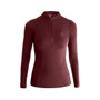 Aztec Diamond Ladies Long Sleeve Base Layer - Cherry - Front