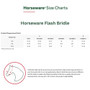 Horseware Dressage Flash Bridle - Size Guide