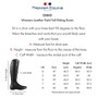Premier Equine Ladies Cedo Leather Field Tall Riding Boots Size Guide