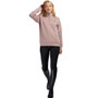 Mochara Ladies Half Zip Sweatshirt - Mocha - Full View