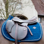 Kentucky Horsewear Basic Velvet Show Jumping Saddle Pad - Navy