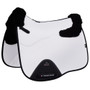 Premier Equine Close Contact Airtechnology Shockproof Wool Dressage Saddle Pad in White/Black