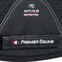 Premier Equine Close Contact Air-Tech Shockproof Merino Wool General Purpose Saddle Pad - Black/Black Wool - Girth Detail