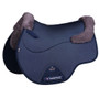 Premier Equine Close Contact Air-Tech Shockproof Merino Wool General Purpose Saddle Pad in Navy/Grey Wool