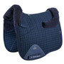 Premier Equine Pony Merino Wool Half Lined European Dressage Saddle Pad in Navy