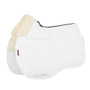 LeMieux Merino+ Half Lined General Purpose Saddle Pad - White/Natural