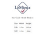 LeMieux Leather Bridle Blinkers - Size Guide