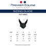 Premier Equine Atlas Fly Veil Size Guide