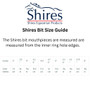Shires Blue Sweet Iron Lozenge Loose Ring Bit - Size Guide