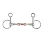 Shires Hanging Cheek with Copper Lozenge Snaffle Bit
