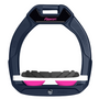 Flex-On Safe-On Childrens Stirups with Inclined Ultra Grip - Navy/White/Pink