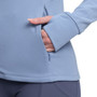 LeMieux Ladies Frances Quarter Zip Fleece in Powder Blue - Pocket Detail