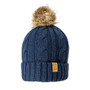 Woof Wear Ladies Cable Beanie in Navy - Front