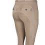 Woof Wear Ladies Hybrid II Riding Breeches - Stone - Back Pocket