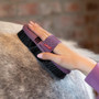 LeMieux Flexi Horse Hair Body Brush in Powder Blue - Lifestyle