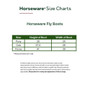 Horseware Newmarket Fly Boots - Size Guide
