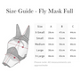 LeMieux Visor-Tek Half Fly Mask - Size Guide