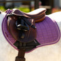 LeMieux Mini Suede Close Contact Saddle Pad in Mallow - Lifestyle