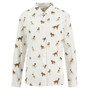 Barbour Ladies Safari Shirt in Multi Dog Print - Front