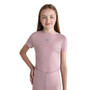 Aztec Diamond Young Rider Tech Tee - Pink Front Close Up