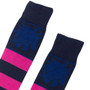 Rydale Ladies Broadstripe Knee Length Riding Socks - Navy