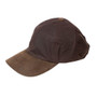 Rydale Mens Wax Baseball Cap with Nubuck Peak - Brown