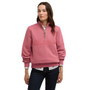 Barbour Ladies Cynthia Half Zip Sweatshirt in Wildberry - Lifestyle Front